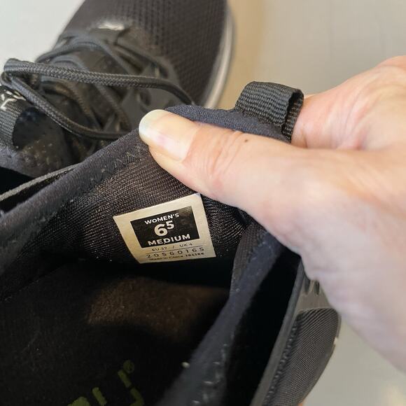 Kuru Womens Atom Cloud Walking Sneakers Shoes Black Athletic Comfort Size 6.5 - Picture 9 of 9